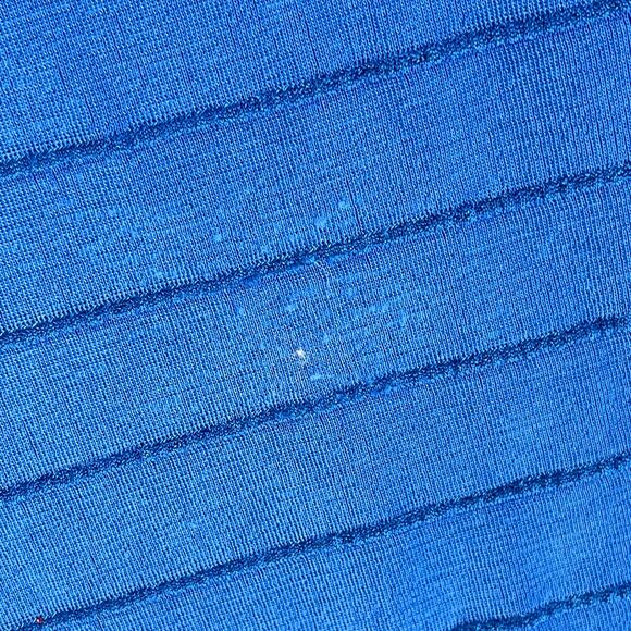 Elliot Top Womens Size Large L Blue Striped Long Sleeve Minimalist Retro FLAW - Picture 3 of 6